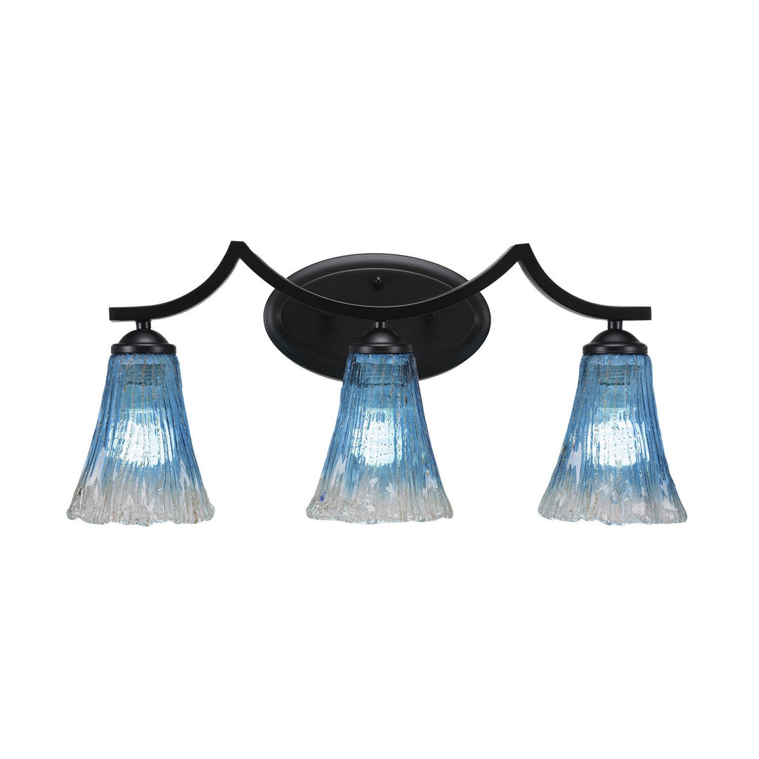 Toltec Zilo 553-mb-725 Bath Vanity Light 23 in. wide - Matte Black