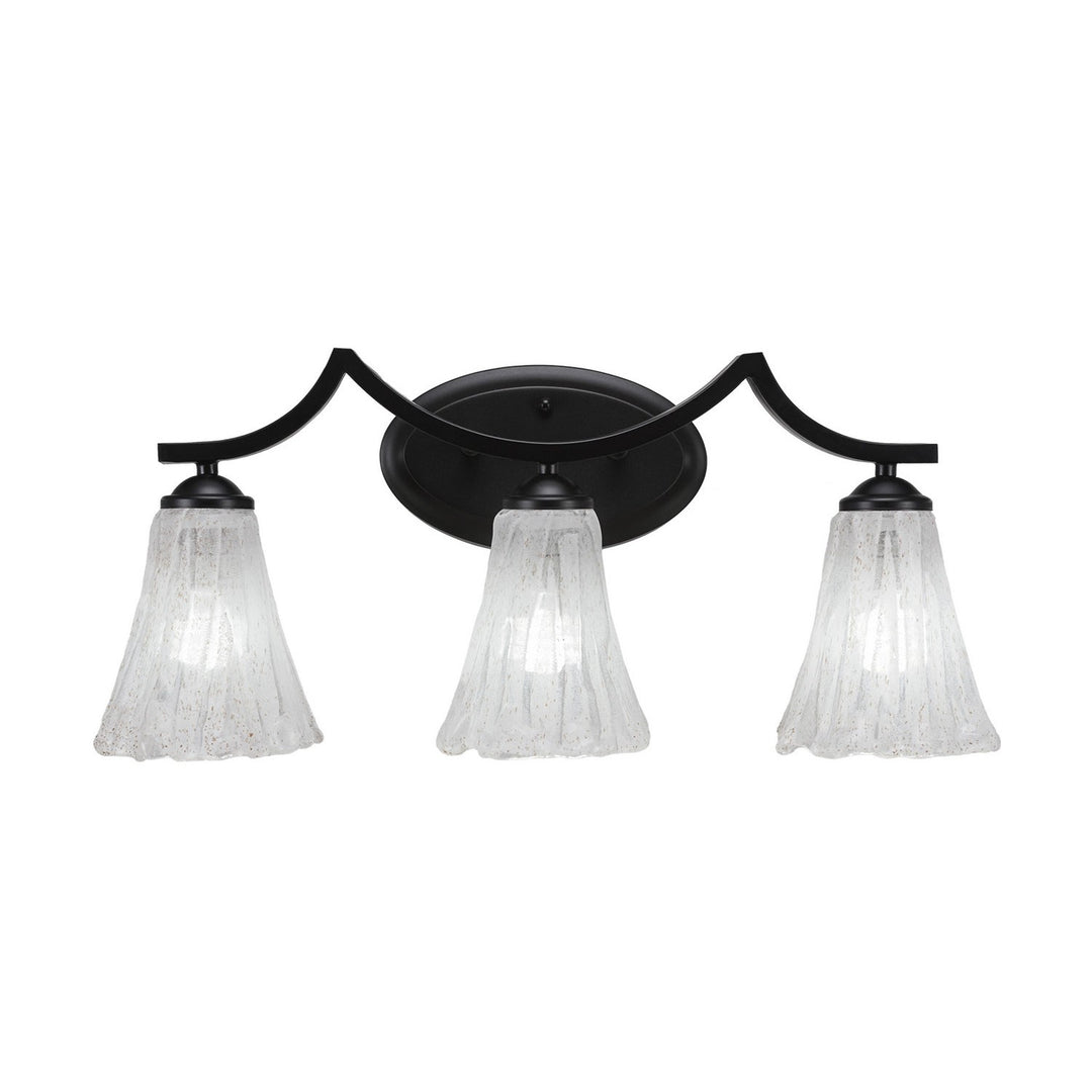 Toltec Zilo 553-mb-729 Bath Vanity Light 23 in. wide - Matte Black