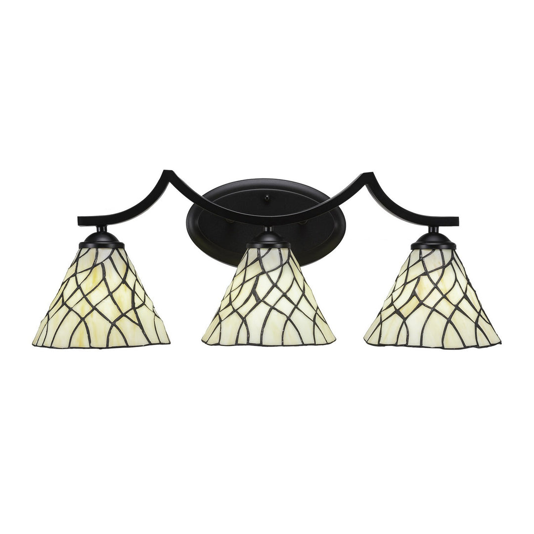 Toltec Zilo 553-mb-9115 Bath Vanity Light 24 in. wide - Matte Black