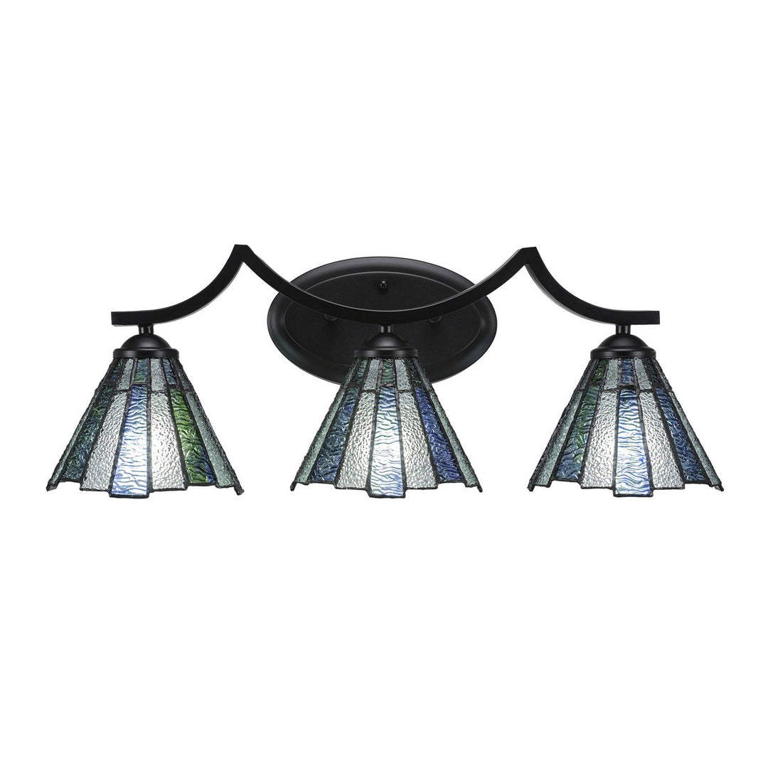 Toltec Zilo 553-mb-9325 Bath Vanity Light 24 in. wide - Matte Black