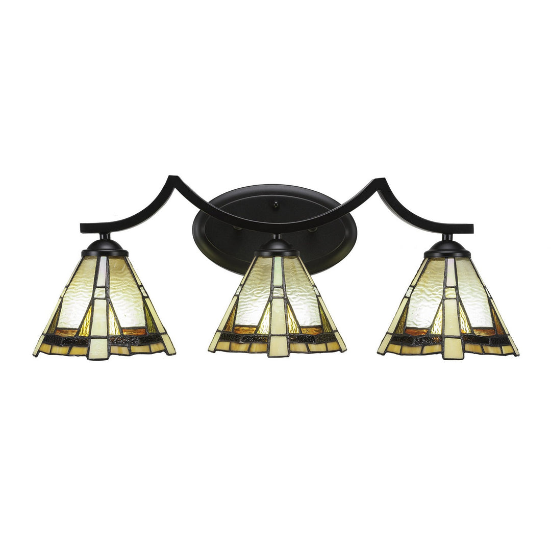 Toltec Zilo 553-mb-9345 Bath Vanity Light 24 in. wide - Matte Black