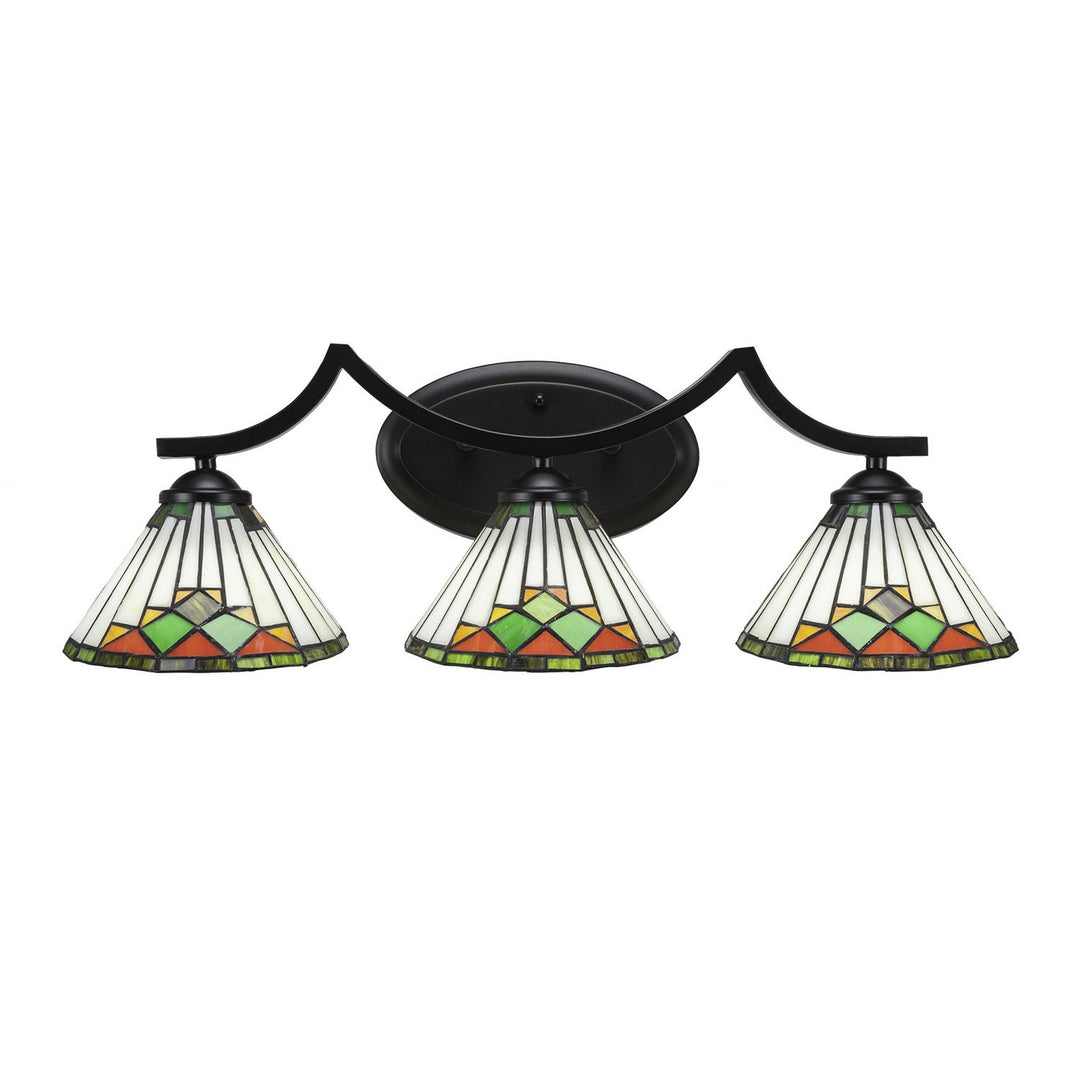 Toltec Zilo 553-mb-9375 Bath Vanity Light 24 in. wide - Matte Black