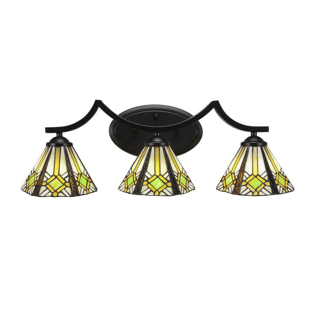 Toltec Zilo 553-mb-9615 Bath Vanity Light 24 in. wide - Matte Black