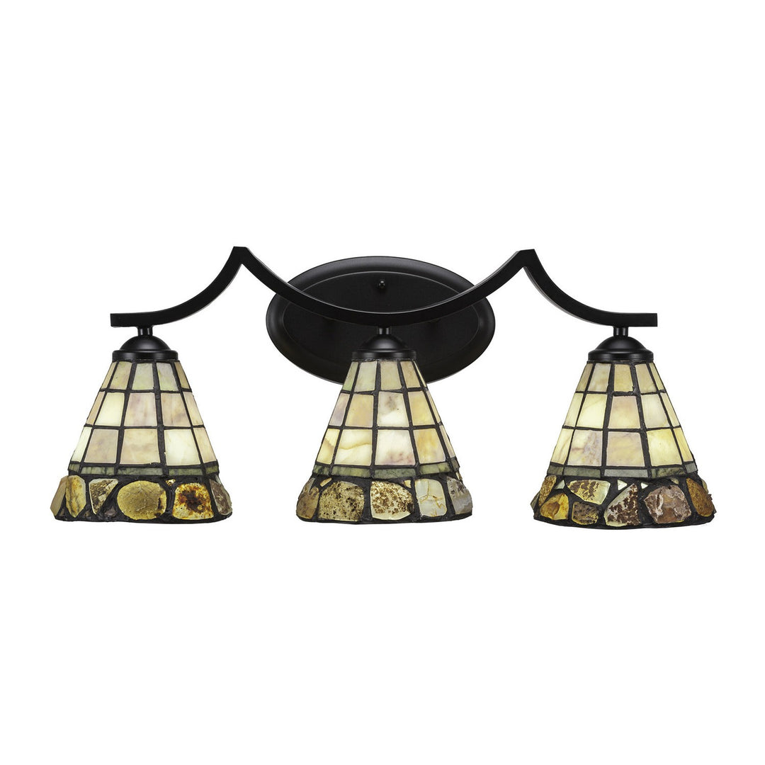 Toltec Zilo 553-mb-9735 Bath Vanity Light 24 in. wide - Matte Black