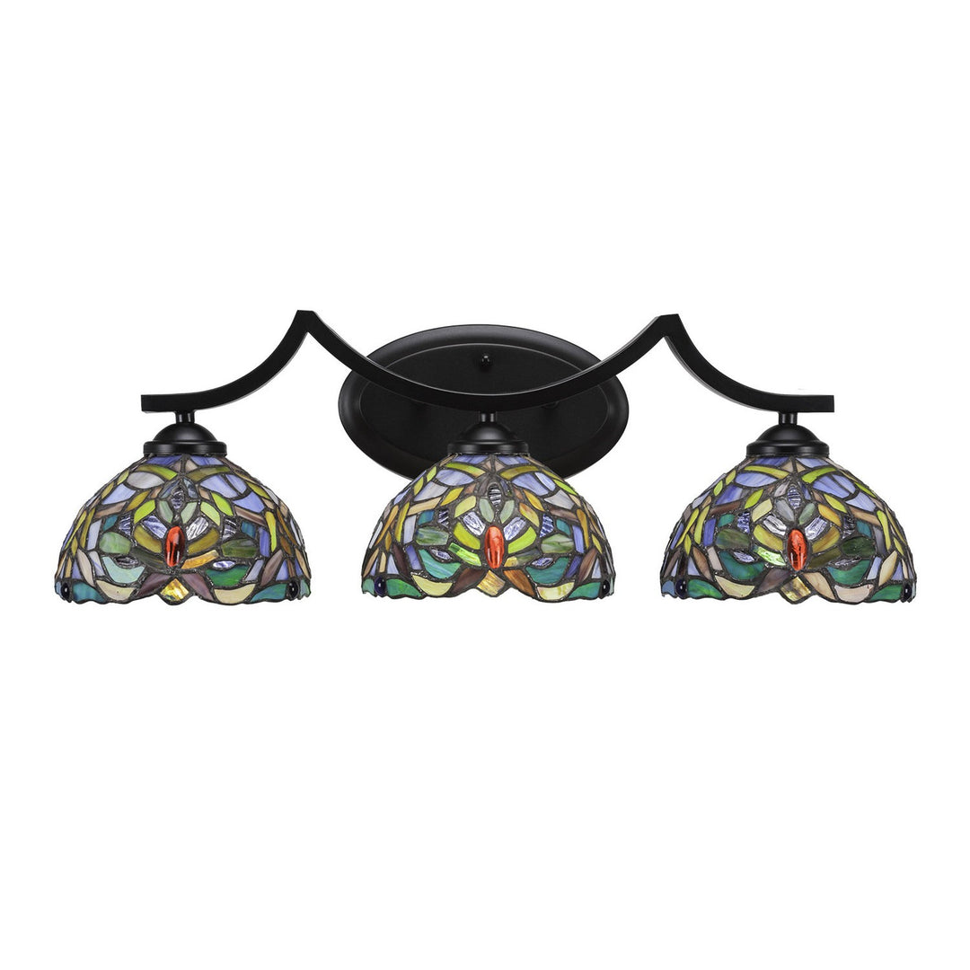Toltec Zilo 553-mb-9905 Bath Vanity Light 25 in. wide - Matte Black
