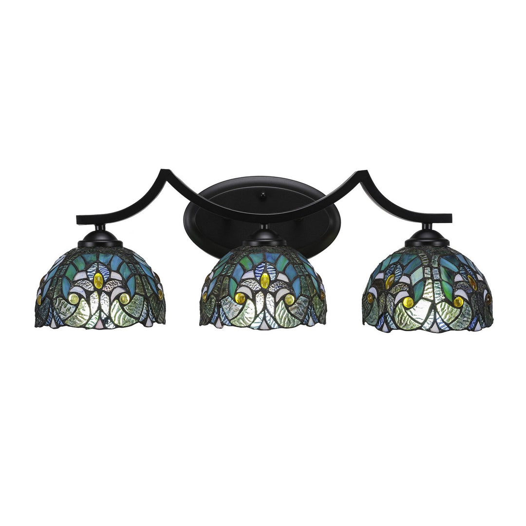 Toltec Zilo 553-mb-9925 Bath Vanity Light 24 in. wide - Matte Black