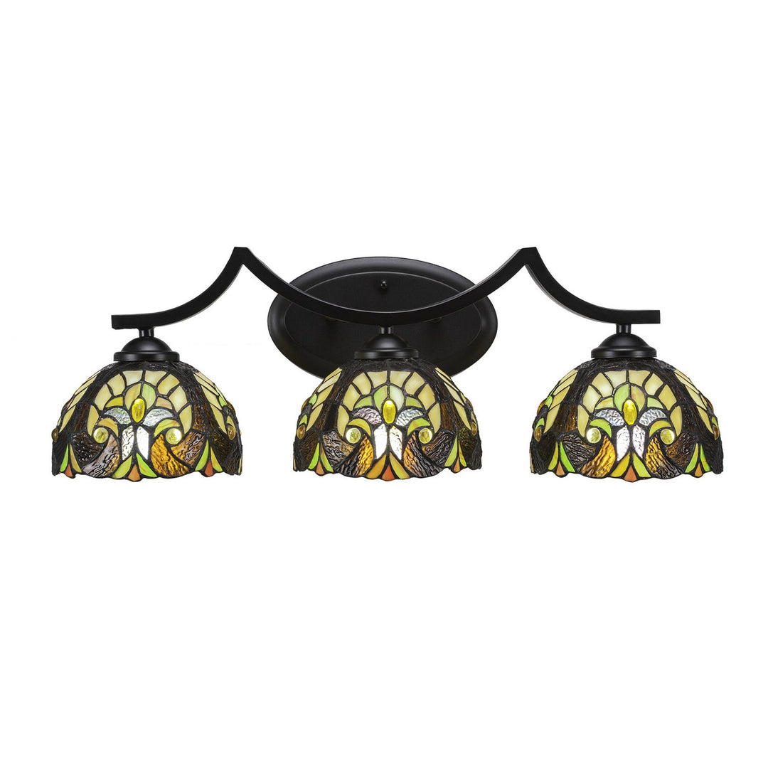 Toltec Zilo 553-mb-9945 Bath Vanity Light 24 in. wide - Matte Black