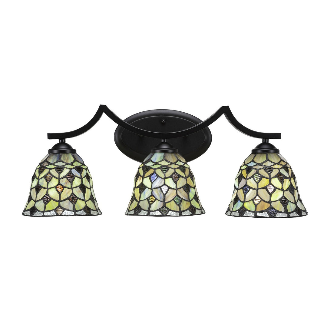 Toltec Zilo 553-mb-9965 Bath Vanity Light 24 in. wide - Matte Black