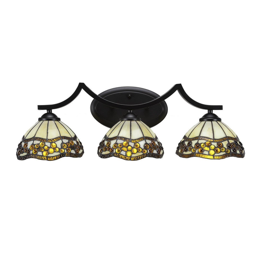 Toltec Zilo 553-mb-9975 Bath Vanity Light 25 in. wide - Matte Black