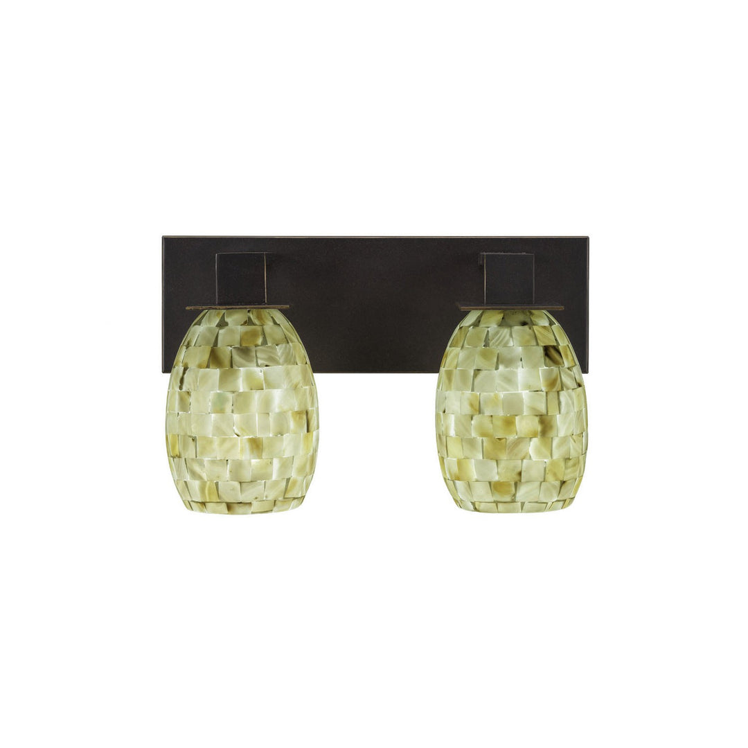 Toltec Apollo 582-dg-406 Bath Vanity Light 13 in. wide - Dark Granite