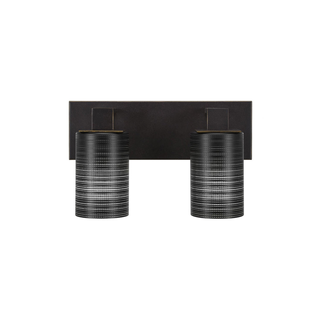 Toltec Apollo 582-dg-4069 Bath Vanity Light 14 in. wide - Dark Granite