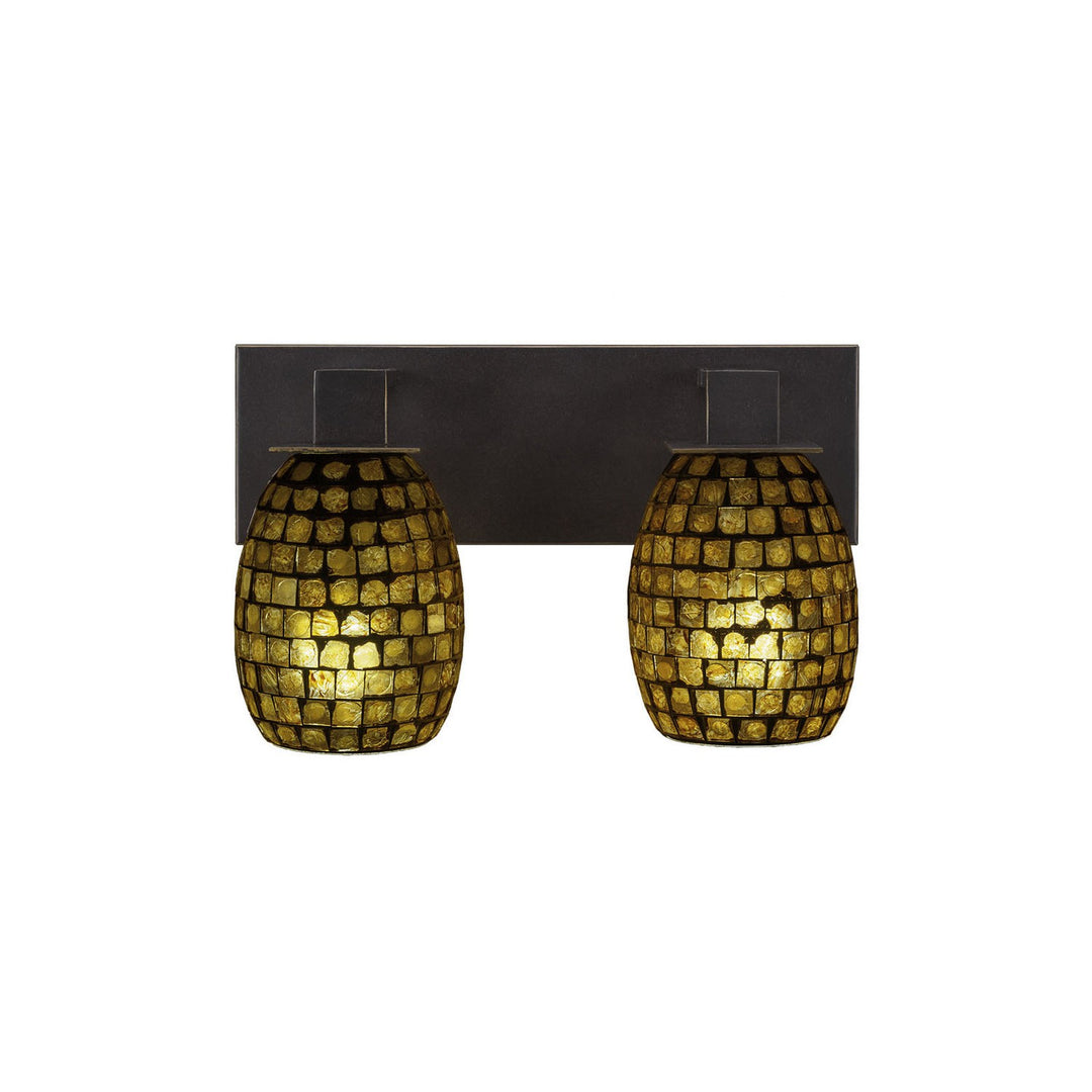 Toltec Apollo 582-dg-409 Bath Vanity Light 13 in. wide - Dark Granite