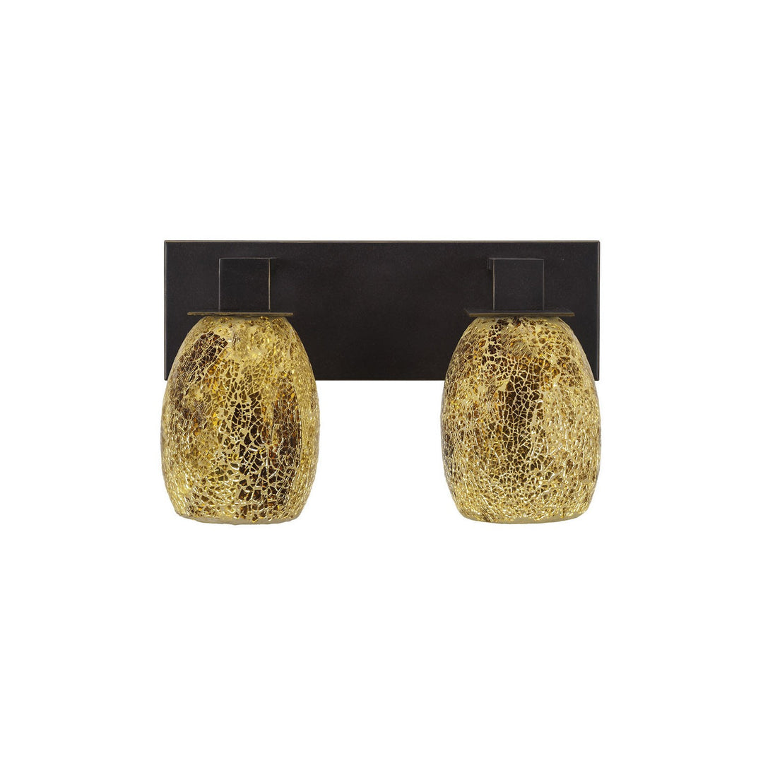 Toltec Apollo 582-dg-4175 Bath Vanity Light 14 in. wide - Dark Granite