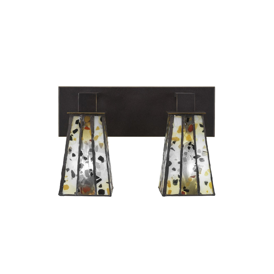 Toltec Apollo 582-dg-9564 Bath Vanity Light 14 in. wide - Dark Granite