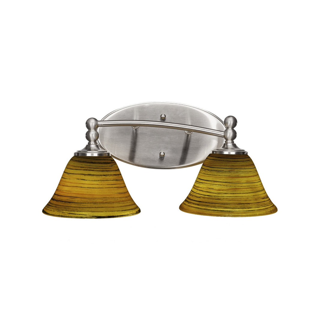 Toltec Capri 592-bn-454 Bath Vanity Light 16 in. wide - Brushed Nickel