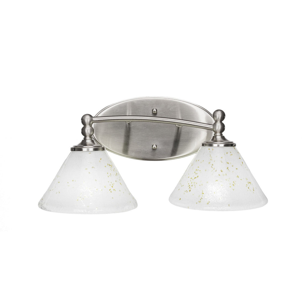 Toltec Capri 592-bn-7145 Bath Vanity Light 17 in. wide - Brushed Nickel