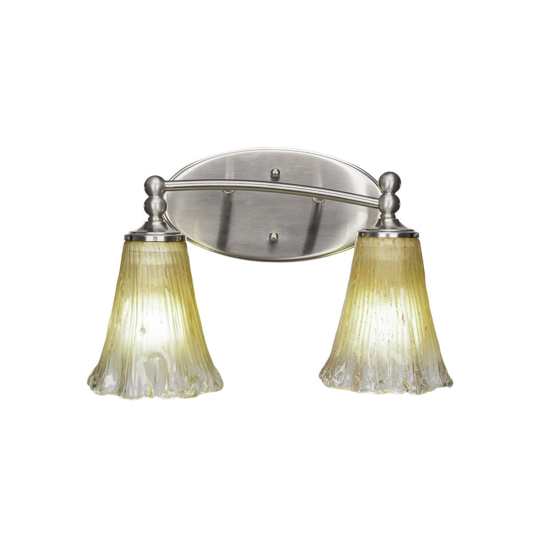 Toltec Capri 592-bn-720 Bath Vanity Light 15 in. wide - Brushed Nickel