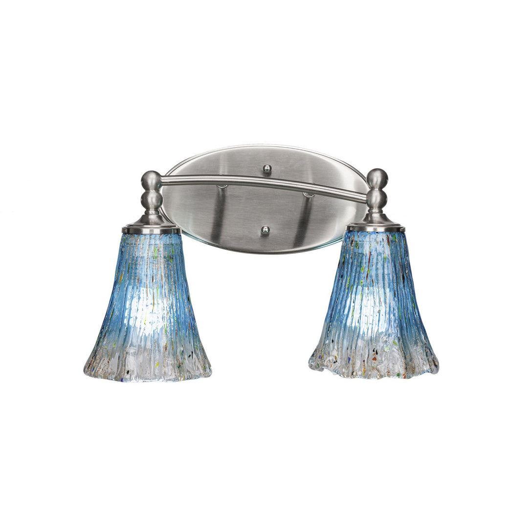 Toltec Capri 592-bn-725 Bath Vanity Light 15 in. wide - Brushed Nickel