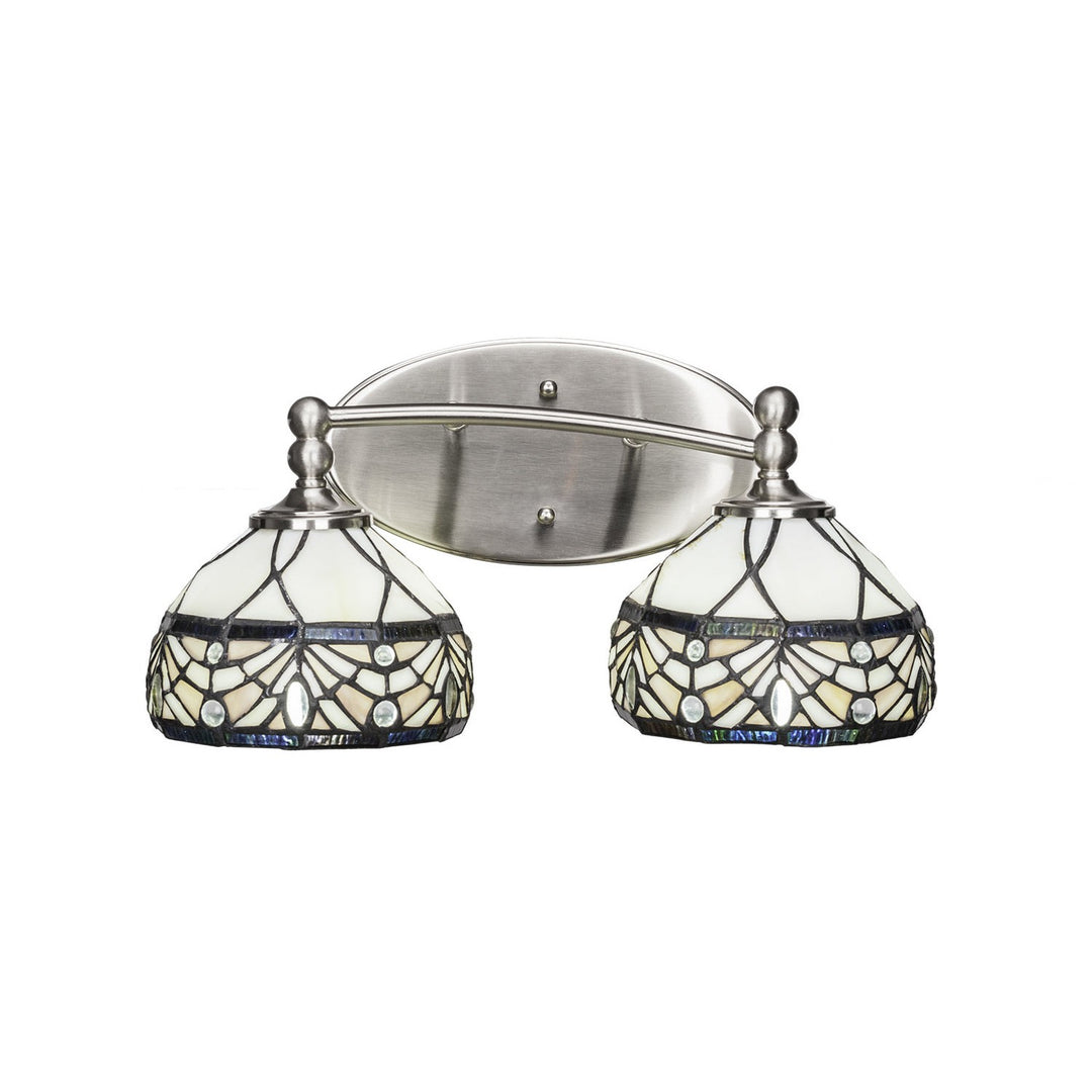 Toltec Capri 592-bn-9485 Bath Vanity Light 17 in. wide - Brushed Nickel