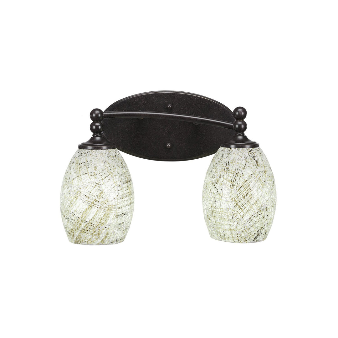 Toltec Capri 592-dg-5054 Bath Vanity Light 15 in. wide - Dark Granite