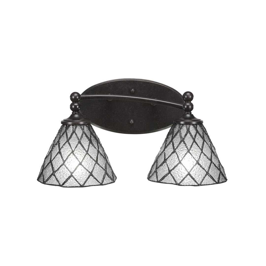 Toltec Capri 592-dg-9185 Bath Vanity Light 15 in. wide - Dark Granite