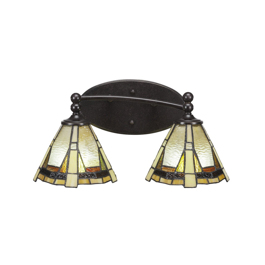 Toltec Capri 592-dg-9345 Bath Vanity Light 17 in. wide - Dark Granite