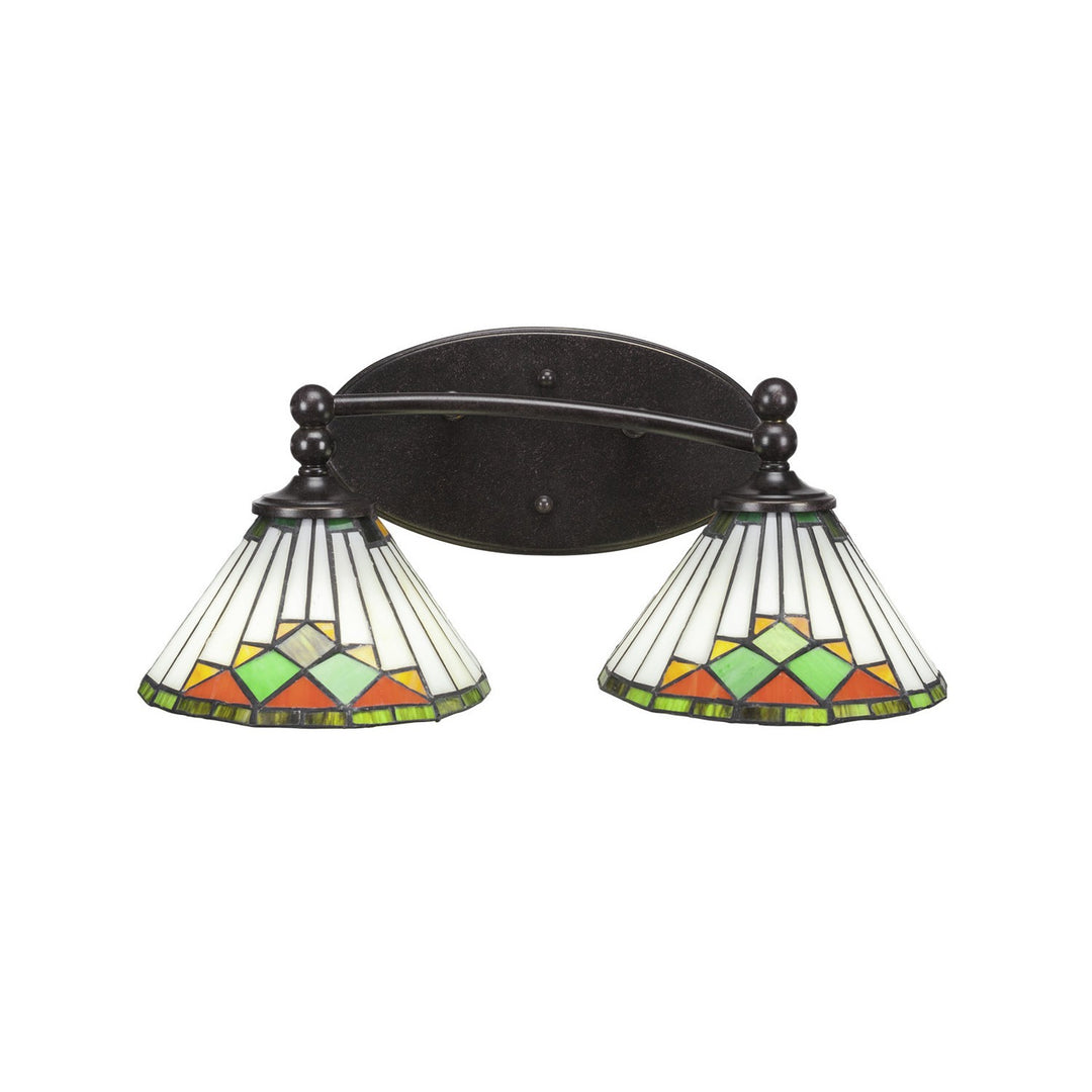 Toltec Capri 592-dg-9375 Bath Vanity Light 17 in. wide - Dark Granite