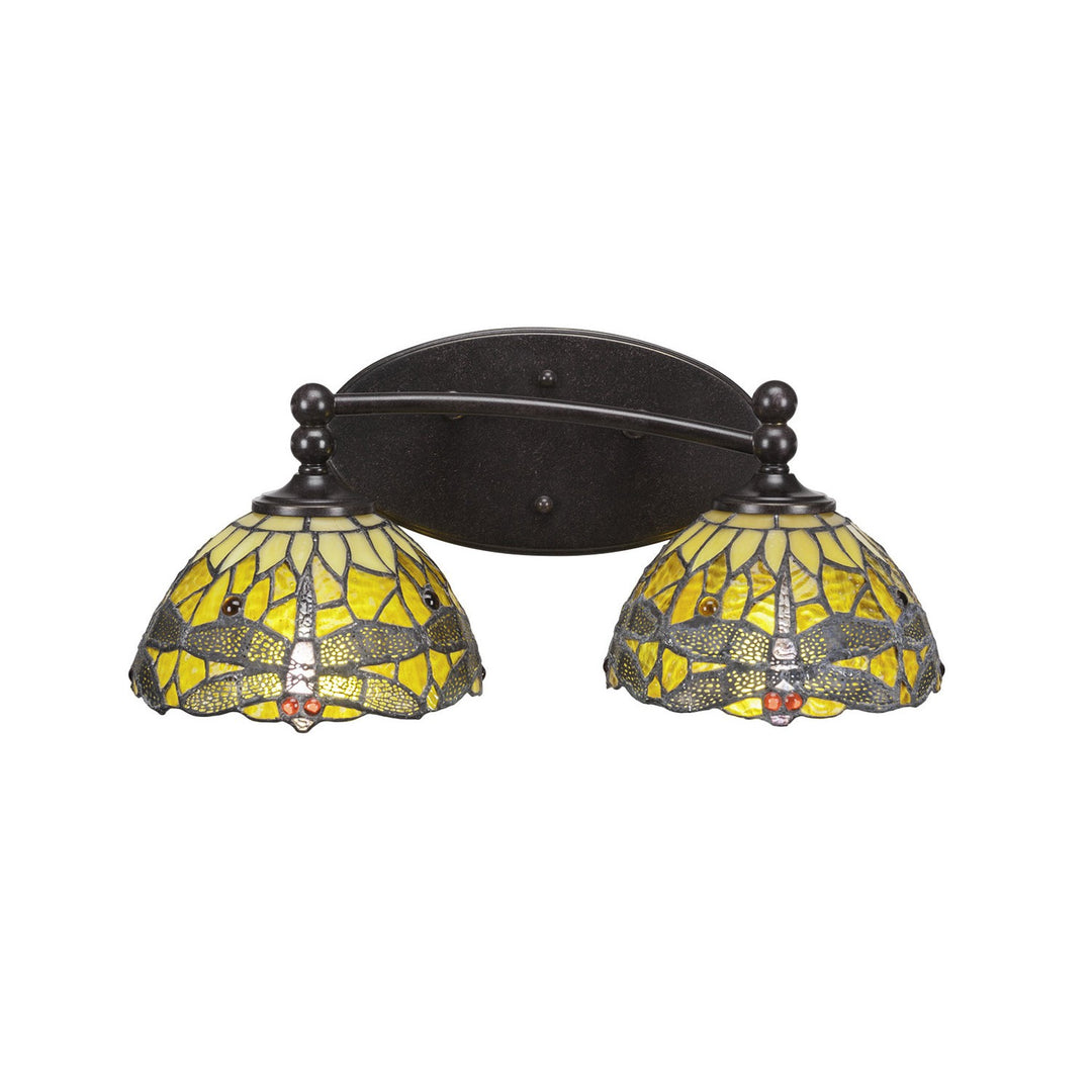 Toltec Capri 592-dg-9465 Bath Vanity Light 17 in. wide - Dark Granite