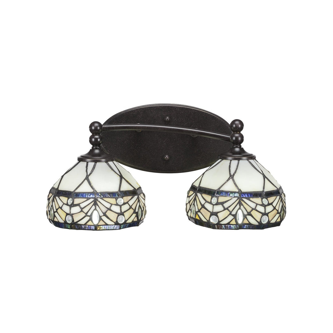 Toltec Capri 592-dg-9485 Bath Vanity Light 17 in. wide - Dark Granite