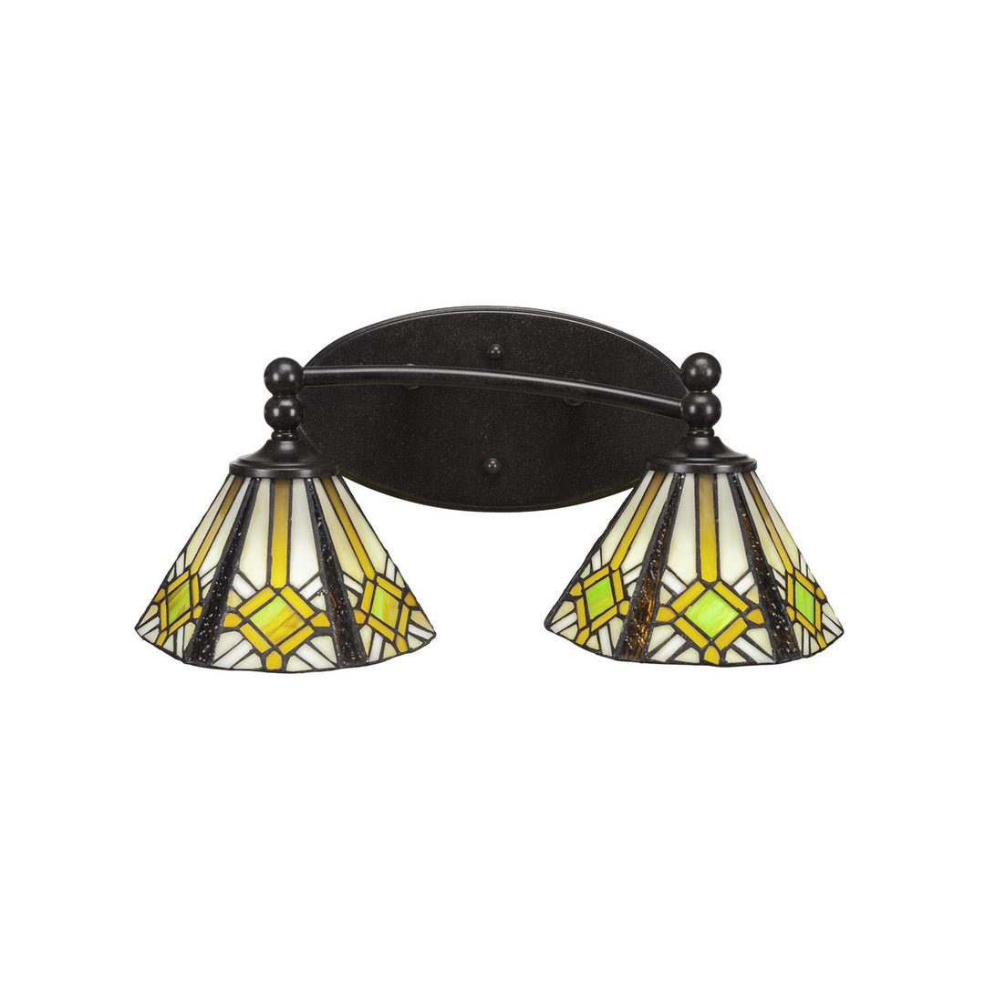 Toltec Capri 592-dg-9615 Bath Vanity Light 17 in. wide - Dark Granite