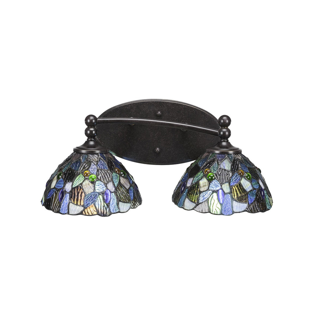 Toltec Capri 592-dg-9955 Bath Vanity Light 17 in. wide - Dark Granite