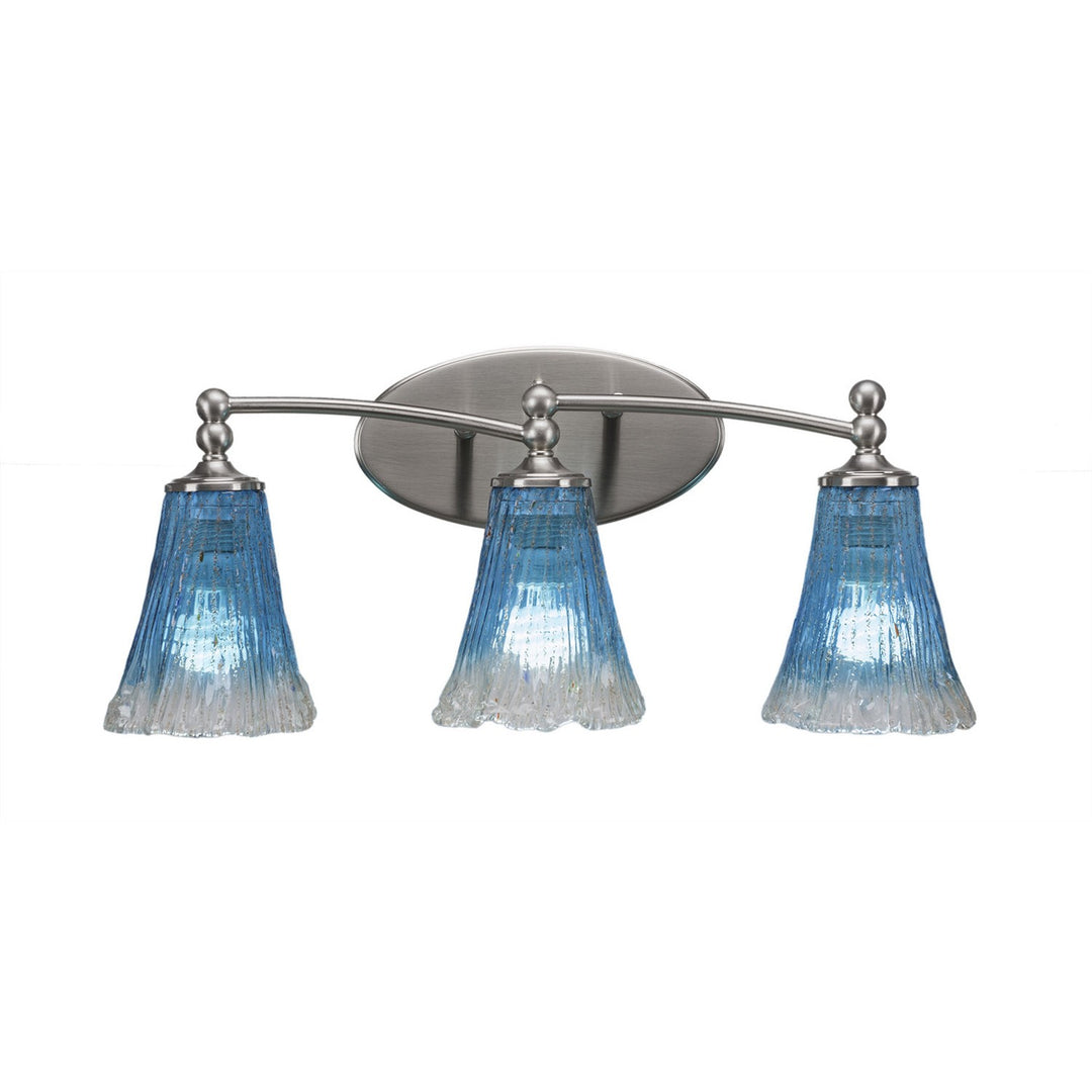 Toltec Capri 593-bn-725 Bath Vanity Light 22 in. wide - Brushed Nickel
