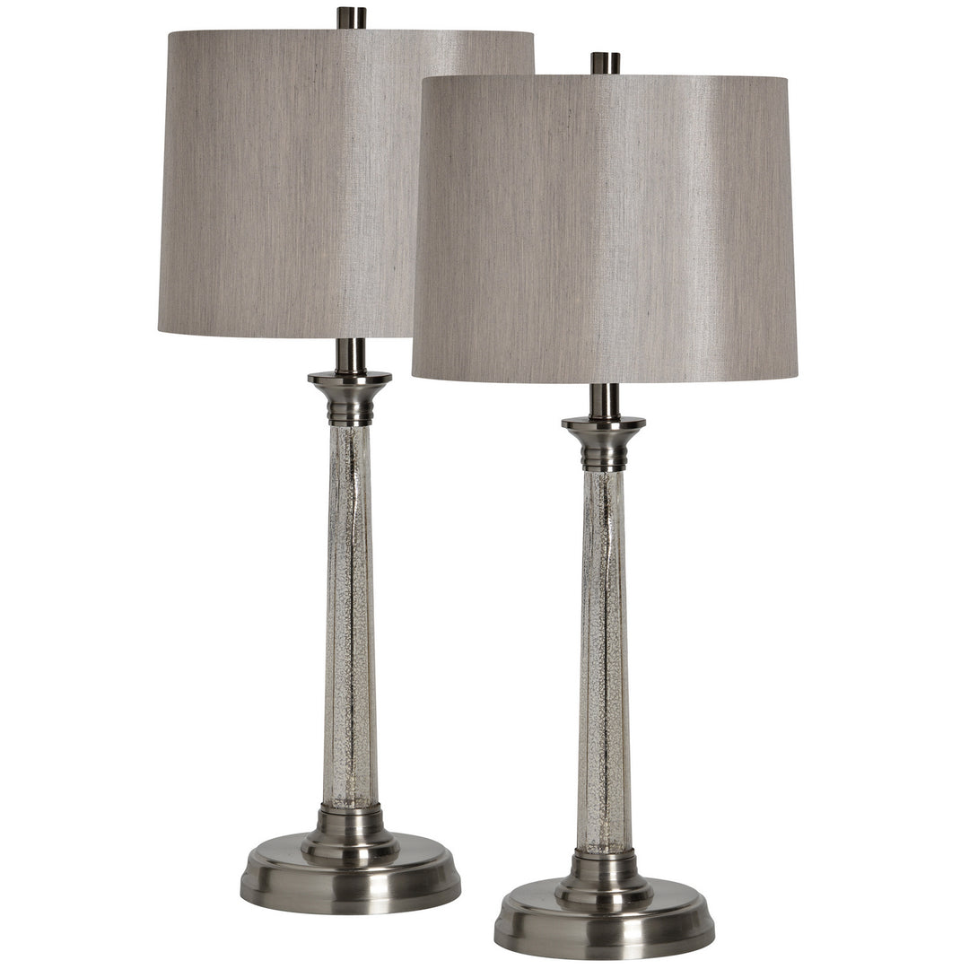 Renwil Lighting COS336 Brooks One Light Table Lamp Lamp Pewter, Nickel, Silver