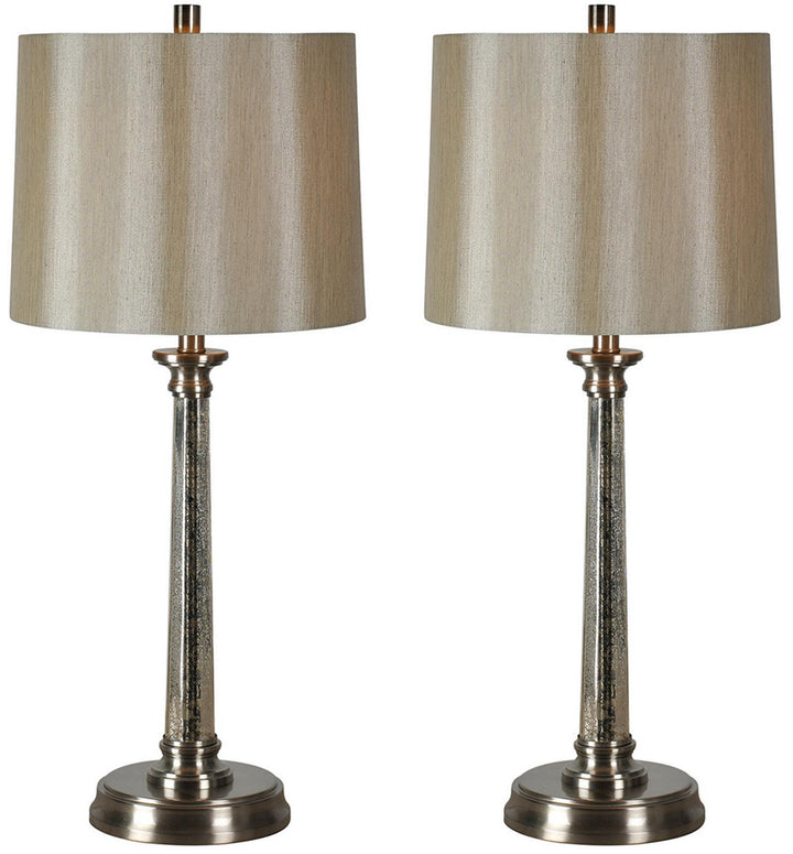 Renwil Lighting COS336 Brooks One Light Table Lamp Lamp Pewter, Nickel, Silver