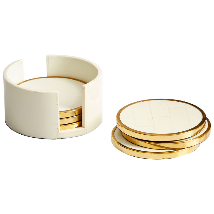 Cyan 09792 Wine & Bar (Accessories) - Brass And White