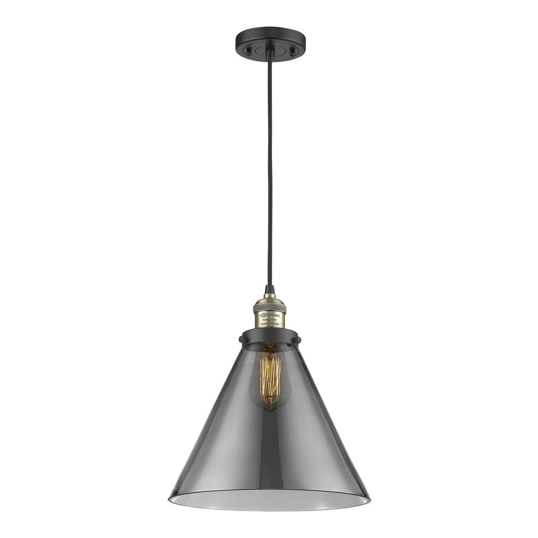Innovations Franklin Restoration 201C-BAB-G43-L-LED Pendant Light - Black Antique Brass