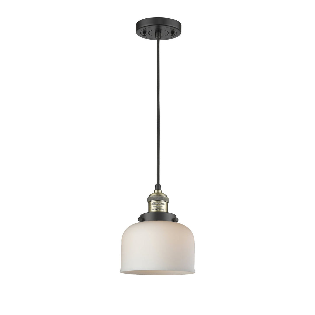 Innovations Franklin Restoration 201C-BAB-G71 Pendant Light - Black Antique Brass