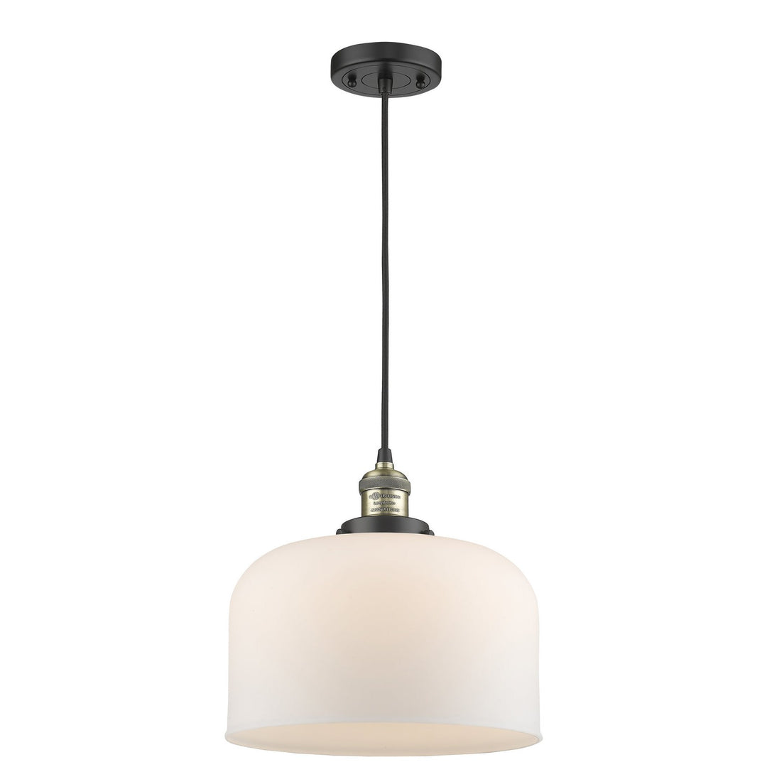 Innovations Franklin Restoration 201C-BAB-G71-L Pendant Light - Black Antique Brass