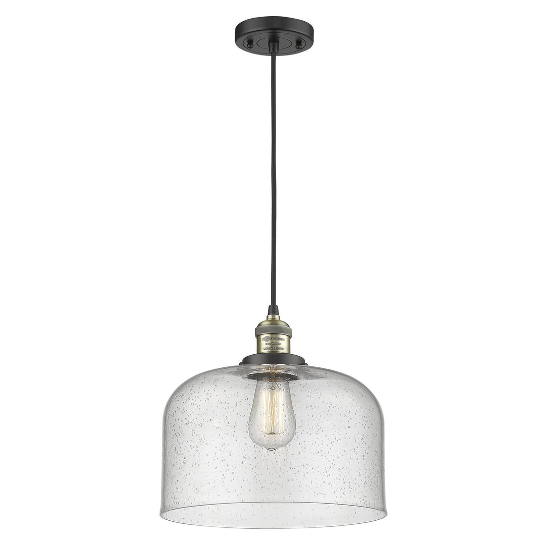 Innovations Franklin Restoration 201C-BAB-G74-L Pendant Light - Black Antique Brass