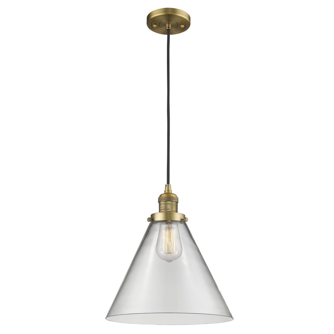 Innovations Franklin Restoration 201C-BB-G42-L-LED Pendant Light - Brushed Brass