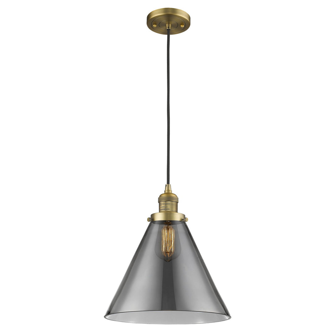 Innovations Franklin Restoration 201C-BB-G43-L Pendant Light - Brushed Brass