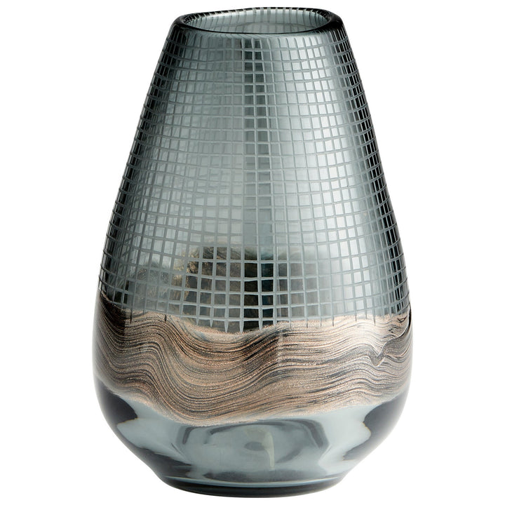 Cyan 09971 Vases & Planters - Clear And Glitter Gold