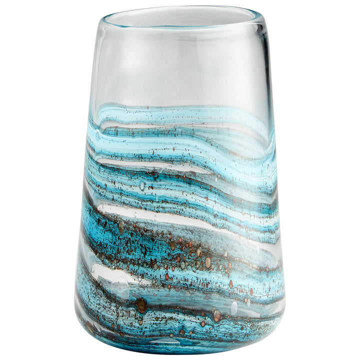 Cyan 09986 Vases & Planters - Blue//Gold Dust