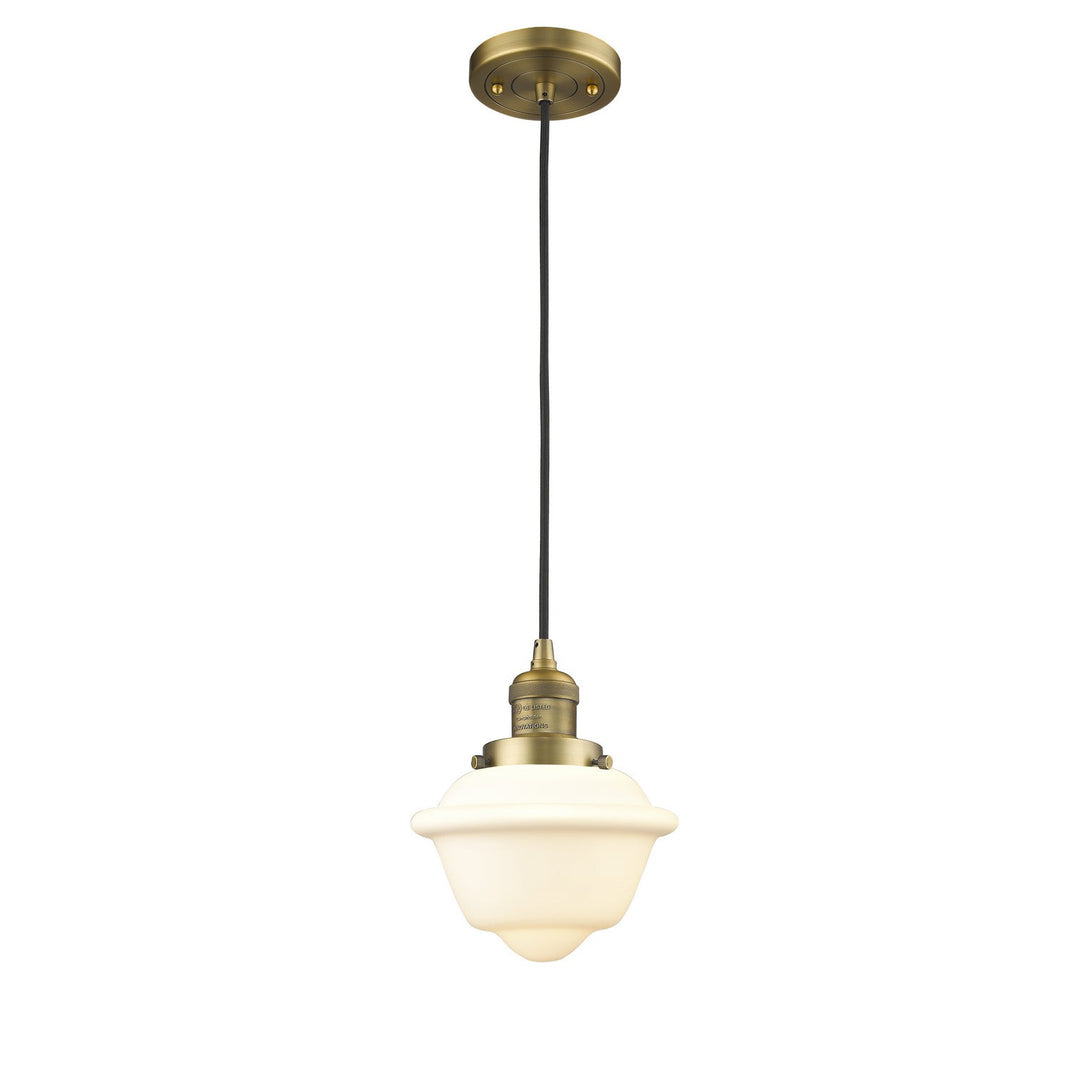 Innovations Franklin Restoration 201C-BB-G531 Pendant Light - Brushed Brass