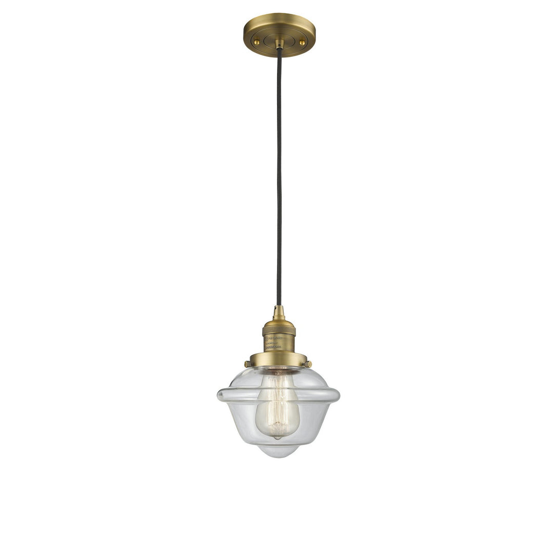 Innovations Franklin Restoration 201C-BB-G532 Pendant Light - Brushed Brass