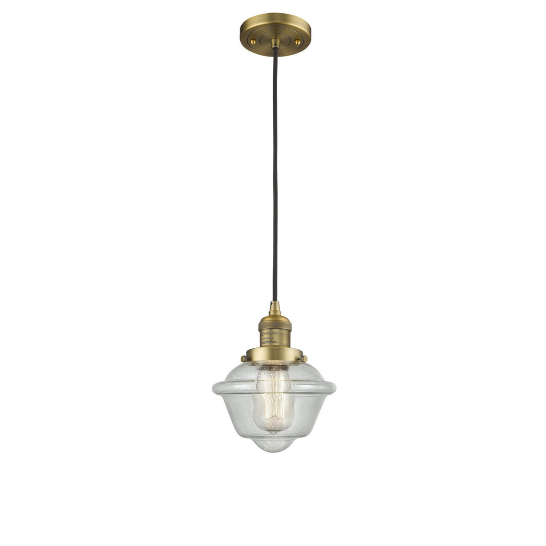 Innovations Franklin Restoration 201C-BB-G534-LED Pendant Light - Brushed Brass