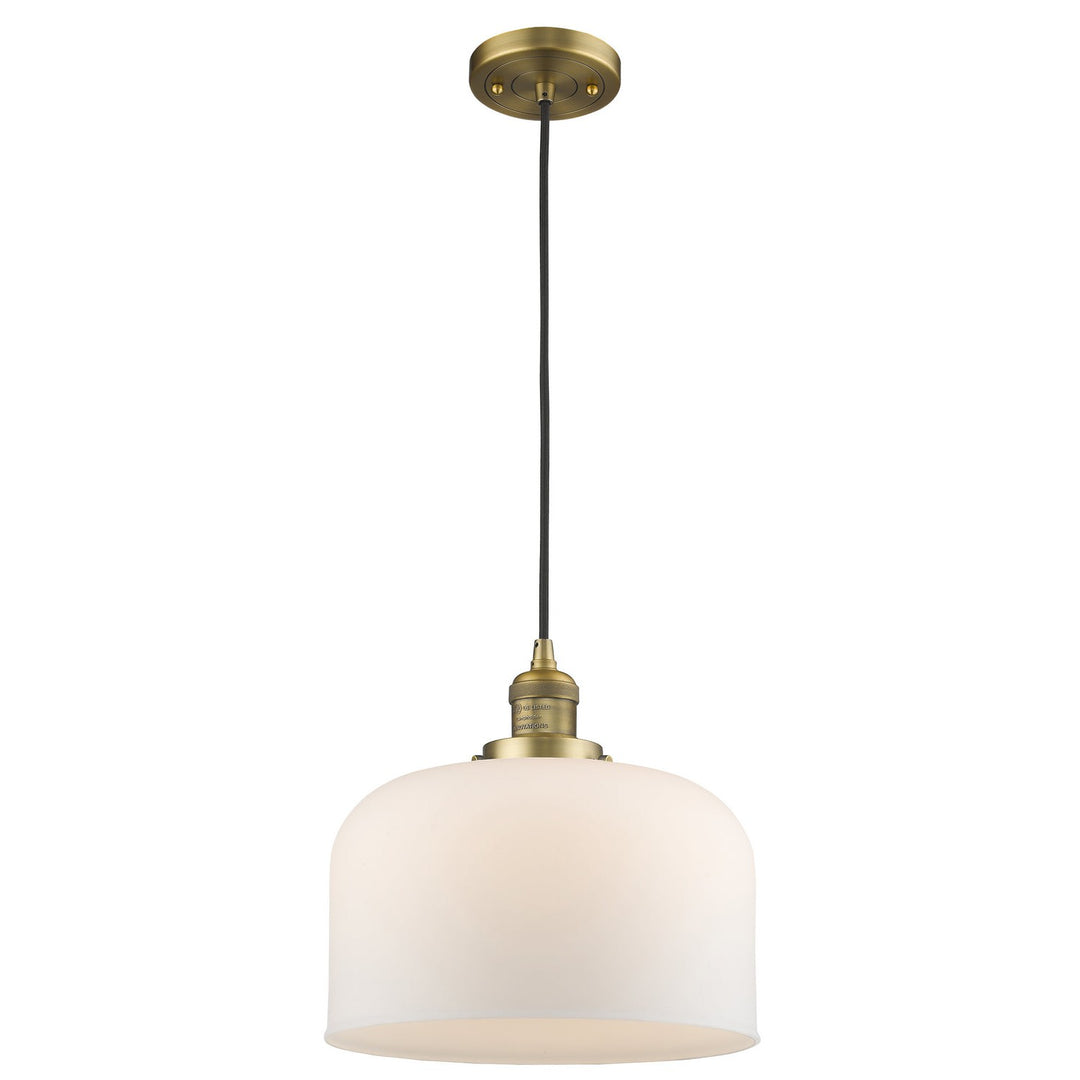 Innovations Franklin Restoration 201C-BB-G71-L Pendant Light - Brushed Brass