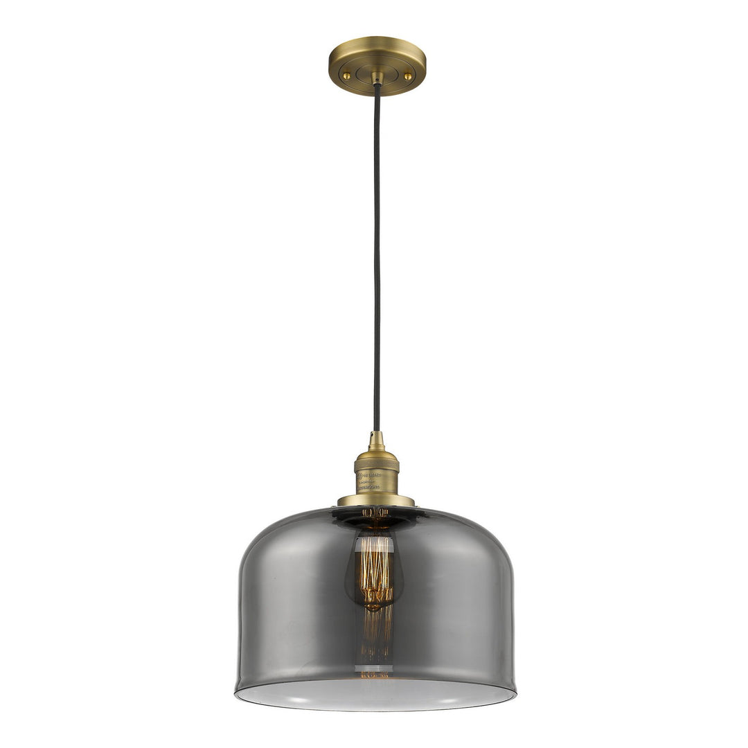 Innovations Franklin Restoration 201C-BB-G73-L Pendant Light - Brushed Brass
