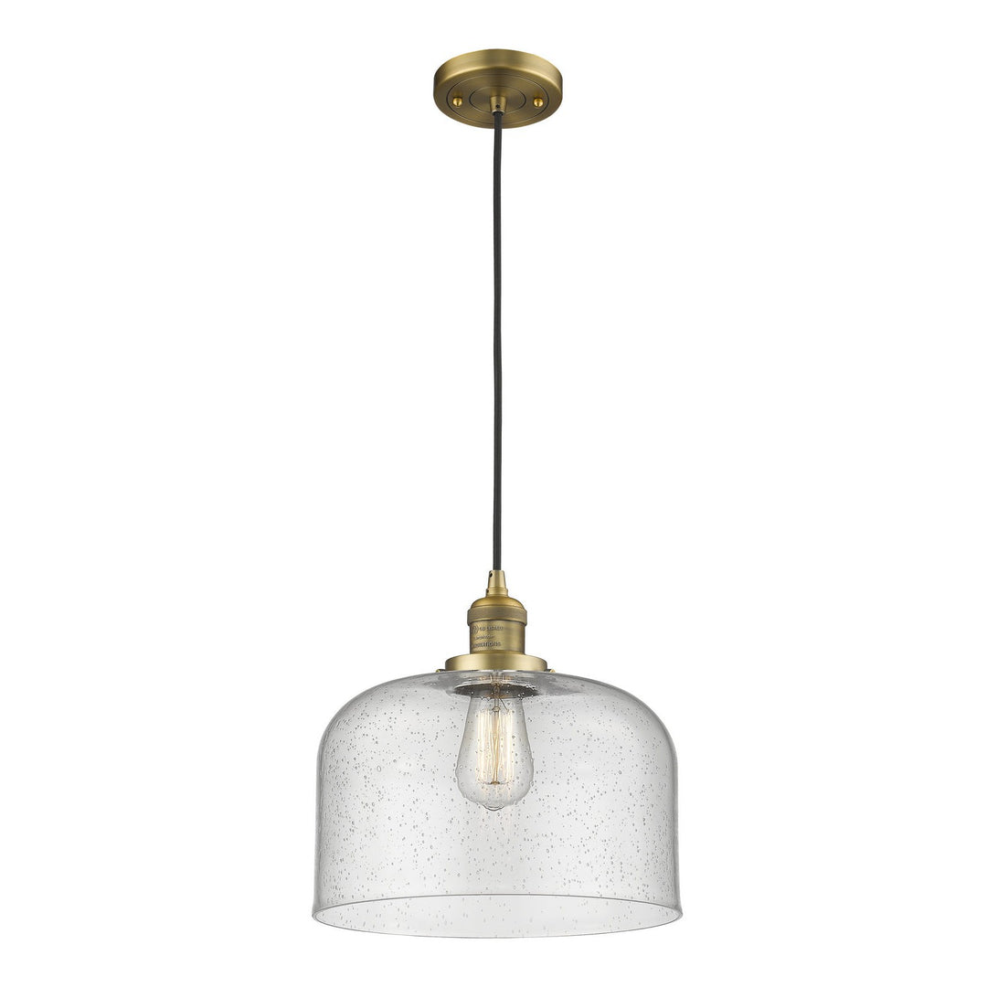 Innovations Franklin Restoration 201C-BB-G74-L Pendant Light - Brushed Brass