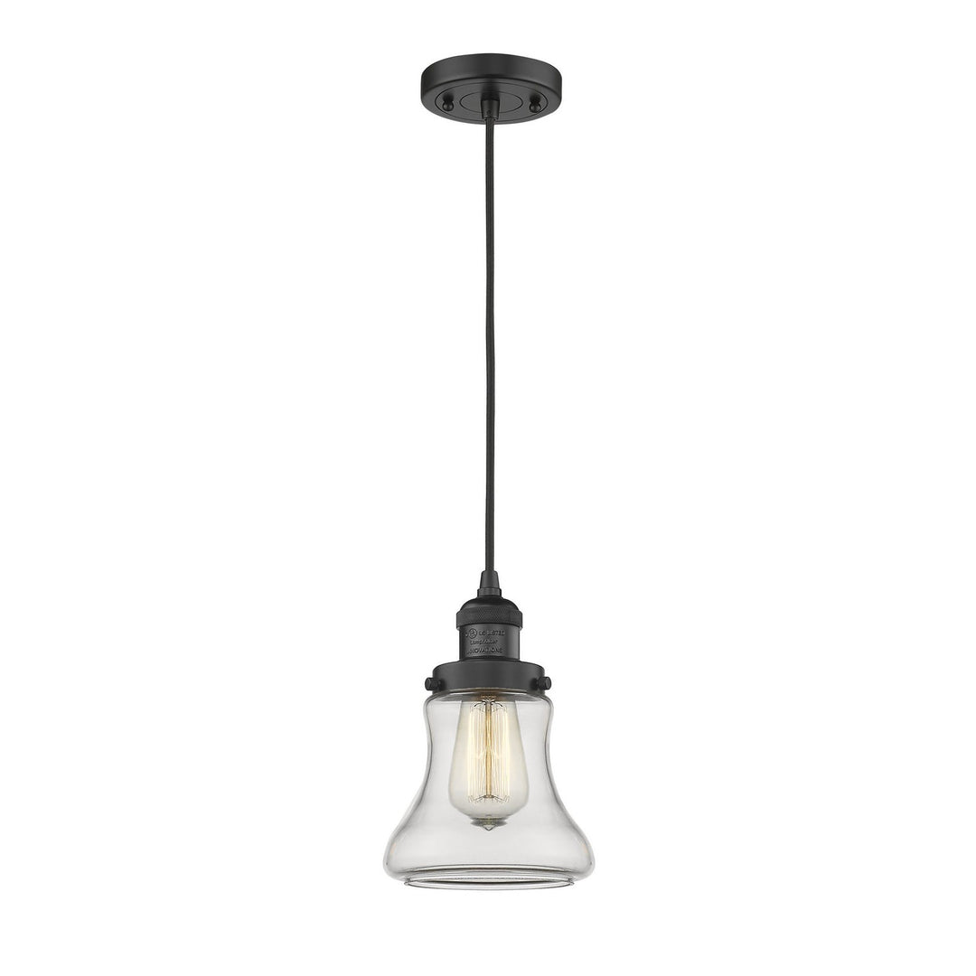 Innovations Franklin Restoration 201C-BK-G192 Pendant Light - Matte Black